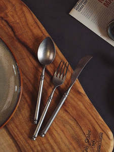 Juego de Cubiertos de Metal de Estilo Vintage, 5 Piezas, para el Hogar, Bodas, Fiestas y Restaurantes, al Mejor Precio - Product Image 6