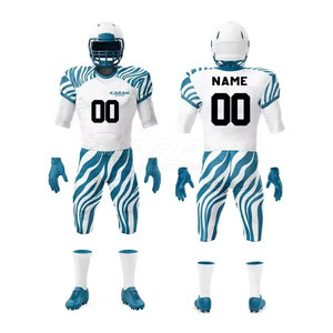 Nuevo Producto en Oferta, Uniforme de Fútbol Americano Transpirable Sublimado, Servicio OEM, Diseño con Logotipo Personalizado, Venta al Por Mayor para Adultos - Product Image 2