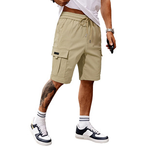 Pantalones Cortos Deportivos para Hombre, 100% Algodón, Cintura Media, Transpirables, Elegantes, con Cierre de Cordón, Tela Antiarrugas, Casuales - Product Image 6