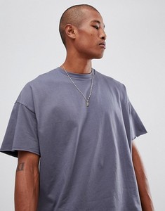 เสื้อยืดแขนสั้นคอกลมทรงโอเวอร์ไซส์สำหรับผู้ชาย สีพื้น ผ้าเจอร์ซีย์ถัก 100% ผ้าฝ้าย ความยาวปกติ สไตล์เรียบง่าย - Product Image 1