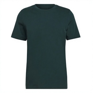 เสื้อยืดคอกลมแขนสั้นผู้ชายทรงปกติสีพื้นผ้าฝ้ายพิมพ์ลายได้ตามสั่ง เสื้อยืดเปล่าแขนสั้นผู้ชาย - Product Image 1