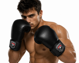 Guantes de Boxeo Profesionales Verticales Portátiles de Cuero Genuino Personalizables de Alta Calidad para Entrenamiento de Boxeo - Product Image 3