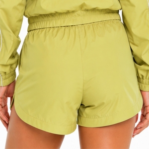 <b>Women</b>’s Zip Up Windbreaker Jacket And <b>Shorts</b> Two Piece Set Elastic Waist Sporty Style Breathable Style Wear Relaxed Fit Wear - Product Image 6