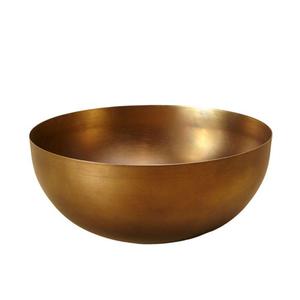 Moderna frutera de metal pulido grueso con base perforada - Product Image 5