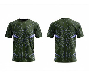 Usine de t-shirts en sublimation OEM ODM, prix de gros, fournisseur de vêtements de fitness |   Tailles pour hommes, femmes et jeunes |   Léger et à séchage rapide - Product Image 4
