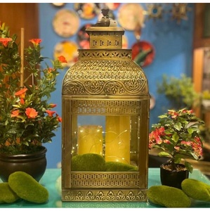 Farolillo Decorativo Navideño de Hierro Hecho a Mano, Estilo Real Moderno, Ecológico, Duradero, con Acabado Brillante - Product Image 3