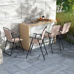 Set di 2 sedie pieghevoli da Patio con braccioli e sedile ad asciugatura rapida - Product Image 5