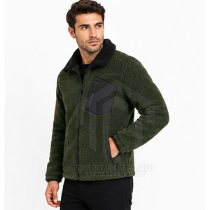Modern Warm <b>Men's</b> Winter <b>Sherpa</b> <b>Jacket</b> with Custom Pattern Front Logo Stylish Design Breathable for Daily Fashion Wear - Product Image 5