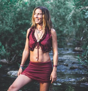 กระโปรงมินิสั้นสไตล์โบฮีเมียน แต่งขอบลูกไม้ ผ้าฝ้ายพลิ้วสวย เหมาะสำหรับงานเทศกาล ปาร์ตี้ฤดูร้อน ชุดไปเที่ยวทะเล ของขวัญสำหรับเธอ - Product Image 1