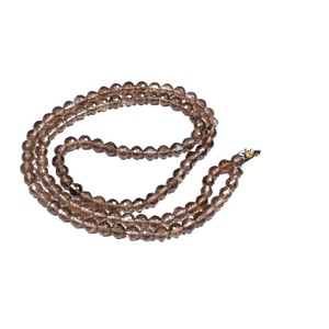 ลูกปัด108สไตล์ฮวงจุ้ย Japa Mala เหลี่ยมเพชรพลอยควอตซ์สโมควอทซ์แกะสลักพลอยอาเกตพร้อมการแกะสลักสำหรับตกแต่งบ้าน - Product Image 1