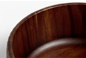 Bol en bois massif fait main, écologique et durable, pour fruits, collations et service, avec revêtement laqué de qualité alimentaire - Product Image 2