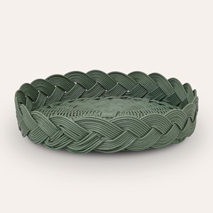 Natural wooden <b>trays</b> rattan <b>storage</b> <b>tray</b> with handles decorative organizers for home kitchen bedroom - Product Image 5