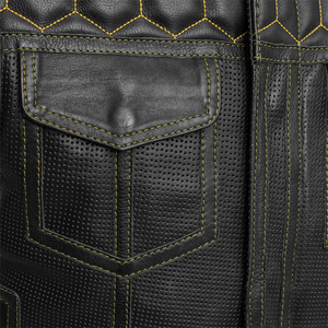 Customizable Men's Vintage <b>Black</b> Canvas <b>Vest</b> Breathable Quick Dry Eco-Friendly Zipper Closure Knitted Adult Size Winter Comfort - Product Image 5