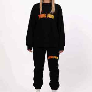 Conjunto de Sudadera de Forro Polar para Mujer, Color Personalizado, Sudadera con Capucha y Pantalones Deportivos, Ropa Deportiva Cálida y Cómoda para Marcas y Minoristas - Product Image 1