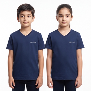 Camiseta de Cuello Redondo para Niños, Diseño Personalizado, Venta al Por Mayor, Unisex, Manga Corta, Lisa, Ropa Casual Infantil, Tops Informales - Product Image 5