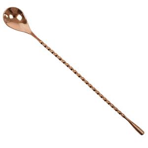 Cuillère à bar en acier inoxydable de qualité supérieure, ustensile de mélange de cocktails, outil de mélange de boissons à long manche pour les barman professionnels - Product Image 3