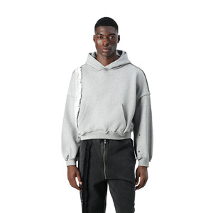 Sudadera con Capucha Personalizada con Logotipo OEM para Hombre, 100% Algodón, con Bolsillo, Corte Regular, Color Sólido, Impresión por Transferencia de Calor para Invierno - Product Image 2