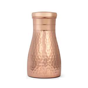 sophisticated serving vessel craft copper hydration royal inspired <b>flask</b> decor table <b>bottle</b> boutique hydration vessel daily use - Product Image 3
