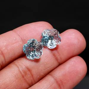 Topacio Azul Cielo Natural, Corte Pera, 10 mm, Gema Suelta para Joyería, Alta Calidad, Tamaño Calibrado - Product Image 2