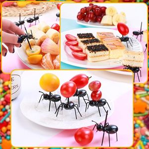 ไม้จิ้มฟันรูปมดแบบใช้ซ้ำได้ 24 ชิ้น อุปกรณ์เสริมกล่องอาหารกลางวันสำหรับอาหารเรียกน้ำย่อย เบนโตะ ชีส ผลไม้ สำหรับงานเลี้ยงอาหารค่ำชาร์คูเตอรี - Product Image 2