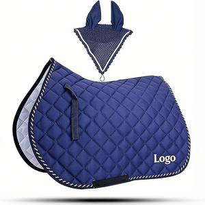 Tapis de selle anglais pour chevaux, doublure en tissu écologique, logo personnalisé, dressage, saut d'obstacles, tapis de selle équestre, vente en gros - Product Image 1