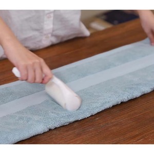 Ensemble de serviettes en coton bleu, couleur unie, rectangulaires, teintes, style usage domestique - Product Image 6