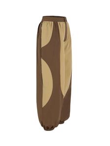 OEM/ODM personnalisé été décontracté femmes devant plat tissu Oxford coupe ample droite Joggers élastique manchette coton pantalon de mode - Product Image 2