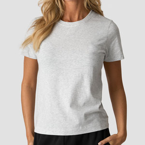 New Seamless Summer Design T-Shirt Hot Selling Cheap Price <b>Athletic</b> Anti-Pilling T-Shirt High Quality Women's Wear Tee - Product Image 1
