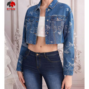 Ryan Pro Gear <b>Customized</b> <b>Denim</b> <b>Jacket</b> For Women Breathable and Comfortable Fabric with <b>Customized</b> Logo OEM Design - Product Image 6