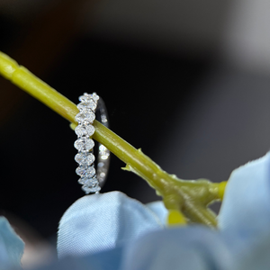 Anillo de Eternidad con Diamantes Cultivados en Laboratorio, Ovalados, 1.10 Quilates, Oro de 14K, Certificado IGI, Joyería para Aniversario de Bodas, Venta al Por Mayor - Product Image 6