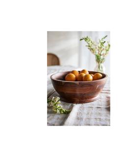 Bol à salade en bois massif, grand et rond, fait main, prix usine, pour commandes en gros et distribution internationale - Product Image 1