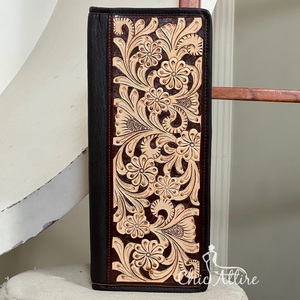 Étui de rangement de bijoux de luxe 2026 en cuir de vachette véritable, fait main, pour bagues, colliers et boucles d'oreilles, avec fermeture éclair, organisateur de bijoux - Product Image 1
