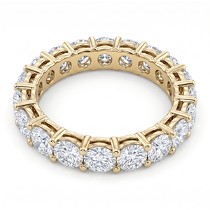 Anillo de Compromiso de Diamantes con Corte Brillante Redondo, Joyería Fina Clásica - Product Image 1