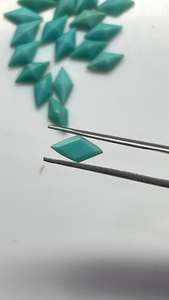 Nouvelle conception Turquoise naturelle d'Arizona 4x8 mm forme cerf-volant facettée pierre précieuse en vrac bleu-vert pour bijoux vente en gros haute brillance - Product Image 6