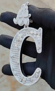 Pendentif en argent sterling 925 serti de diamants, best-seller, pour les fêtes et les occasions, disponible à un prix avantageux - Product Image 2