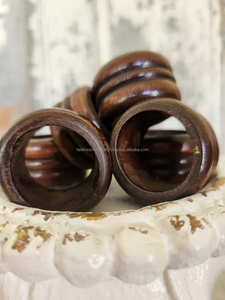 New Vintage <b>Wooden</b> <b>Napkin</b> <b>Ring</b> Round Shape High Quality Solid <b>Wooden</b> <b>Napkin</b> <b>Ring</b> for Kitchenware Modern Designer From FWE - Product Image 3