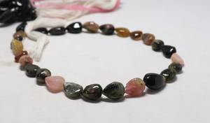 Natural Multi Tourmaline Smooth Straight Drill Pear Shape Beads 11x14MM Tourmaline Gemstone Beads 15 Inch Strand Tourmaline Pear - Product Image 4