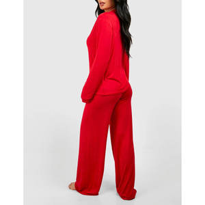 Conjuntos de Ropa para el Hogar para Mujer con Diseño de Logotipo OEM, Pijamas, Pantalones Cortos de Moda, Trajes para Dormir, Conjuntos de Pijama 100% Algodón - Product Image 6