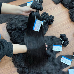 Producto más vendido 100% extensiones de cabello de trama cruda recta humana vietnamita color negro Natural muy sedoso sin desprendimiento ni enredos - Product Image 2