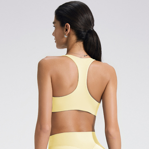 Custom Logo <b>Racerback</b> U-neck <b>Bra</b> for Women Push up Nylon Spandex Shockproof High Quality Gym Yoga Wear Sports <b>Bra</b> - Product Image 2