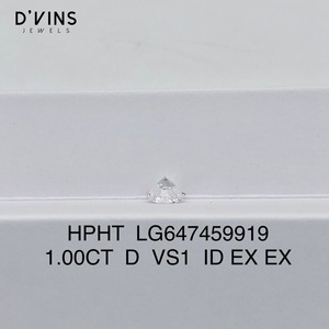 D VINS JEWELS, Diamante Sintético Cultivado en Laboratorio con Certificación IGI, Corte Brillante, 1.5ct, Color D, Piedra Suelta para Joyería, Surat - Product Image 3