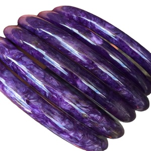 Natural <span class=keywords><strong>Darrk</strong></span> druzy púrpura BangleSoul StoneStrong PhysicalEmotional HealingRelieves StressLarge Charoite - Product Image 1