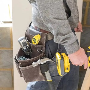 Genuine Leather <b>Tool</b> <b>Belt</b> Bag Professional Pocket Carpenters <b>Tool</b> <b>Pouch</b> Framers Combo Bag <b>Tool</b> <b>Belt</b> Kit - Product Image 6