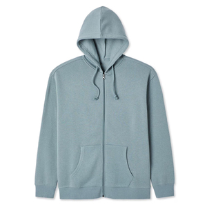 <b>Men's</b> Warm Custom Printed Embossed Logo Anti-Wrinkle Pocket Acid Wash 360g <b>Pullover</b> Hoodie Plain Knitted Cotton Fleece Unisex - Product Image 2