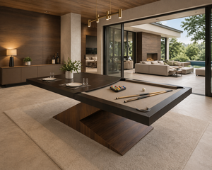 Table de billard Argmac Outlier avec plateau de salle à manger, feutre haute vitesse personnalisable, table de billard d'entraînement intérieure, conception durable pour usage domestique et hôtelier - Product Image 1