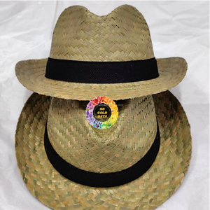 Sombreros de Panamá de Seagrass de Fábrica con Bordado a Mano, Rayas, para Viajes, Playa, Boda, 99GD, Envío Inmediato desde Vietnam - Product Image 3