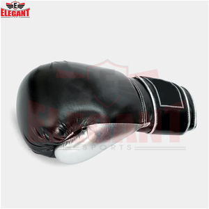 Gants de boxe en cuir PU de qualité supérieure, blanc et noir, avec protection en mousse multicouche, fabrication OEM ODM directe d'usine, logo personnalisé. - Product Image 6