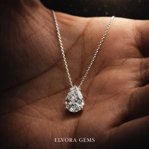 สร้อยคอเงินแท้ชุบทอง 10K ประดับมุกทรงลูกแพร์ 2 กะรัต เกรด AAAA |   แหวนแต่งงานหรูหราสำหรับผู้หญิง ประดับเพชรเม็ดเดี่ยวที่ได้รับการรับรองจาก IGI - Product Image 2