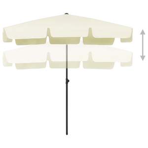 Parasol de plage jaune sable 78,7''x49,2'' - Product Image 3
