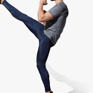 Leggings de compression pour hommes sur mesure OEM, pantalons de sport respirants pour la course à pied, la musculation et le fitness, fournisseur - Product Image 2